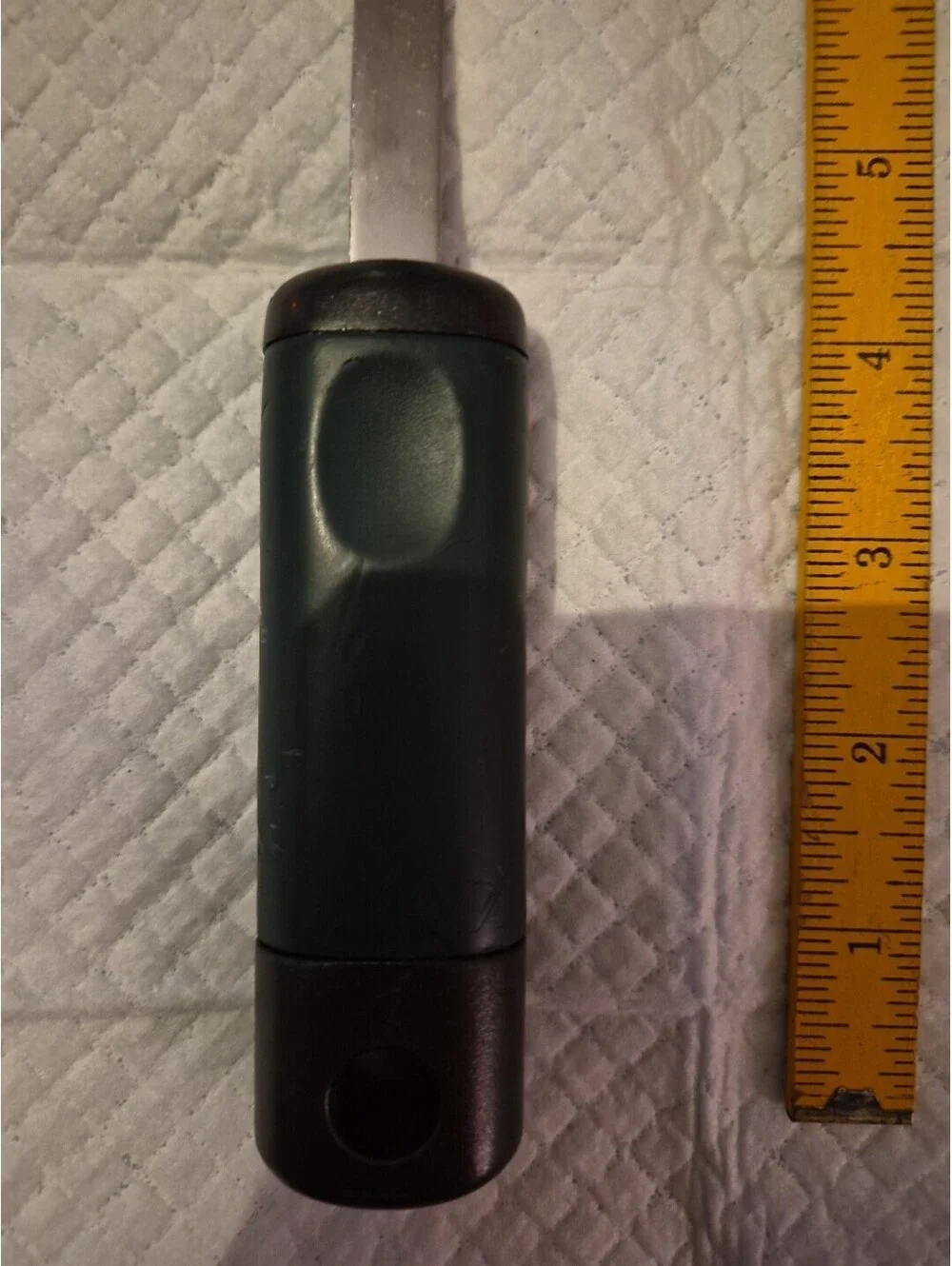 Slotted Black Nylon Spoon With Stainless Plastic Handle 12”